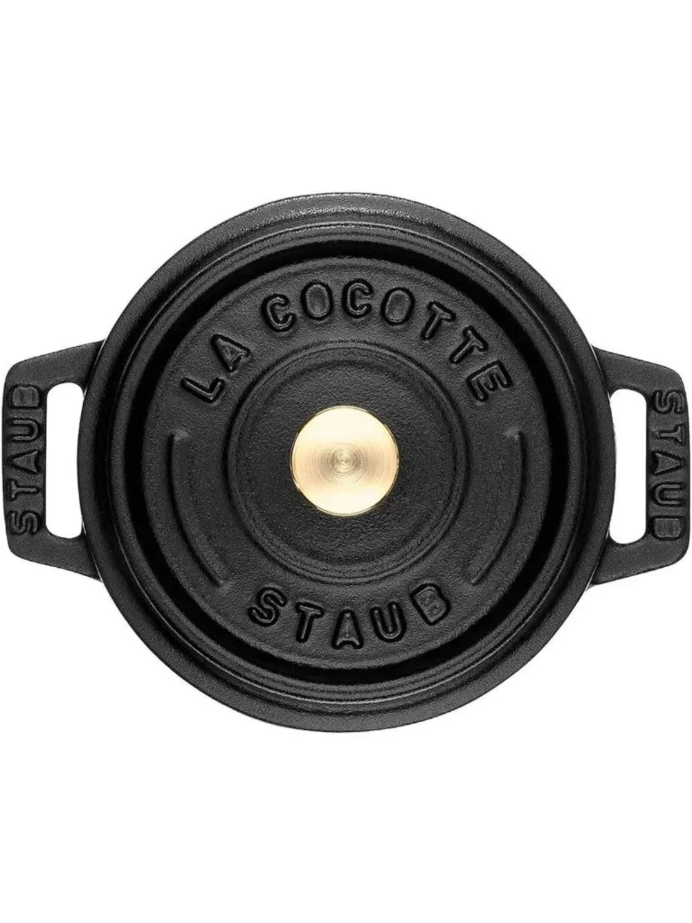 Mini Round Cocotte 0.25qt - Matte Black Cast Iron Cookware for Baking & Serving